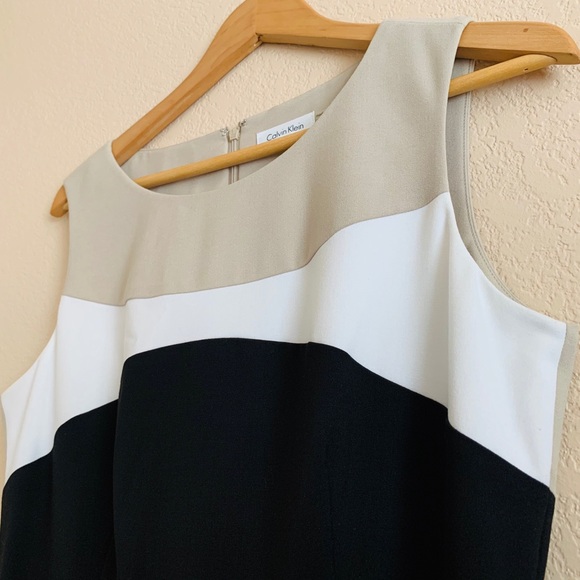 Calvin Klein Classic Belted Career Dress NWOT - Picture 4 of 16